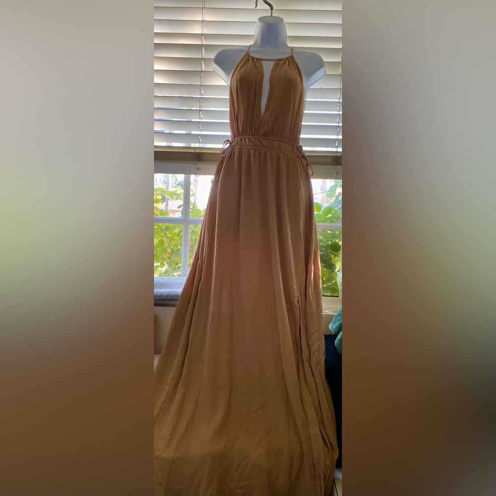 Forever 21 Cutout Tie-Back Maxi Dress